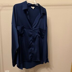 Beautiful Royal Blue top from ee:some in Large.  95% Tencel, 5% Spandex